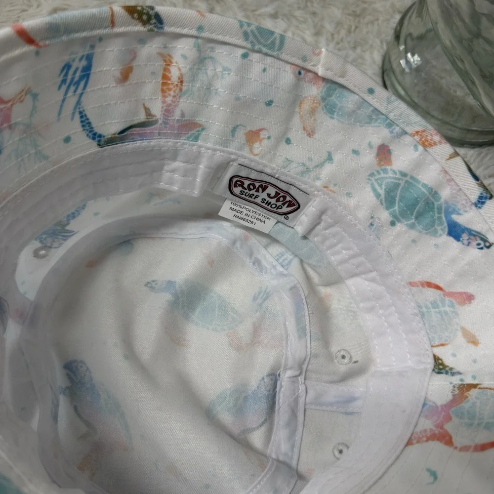 Ron Jon Surf Shop Bucket Hat‎ Kids Swimming Turtles Sunhat